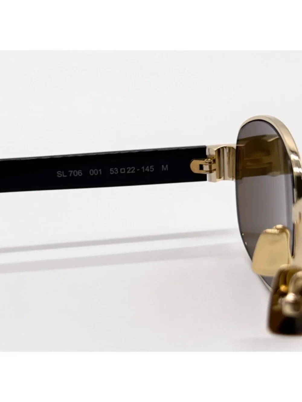 New Saint Laurent Sunglasses SL706 001 Black Brown Unisex Eyewear